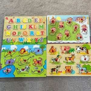 Last Chance! Wooden puzzle, slot, ABCs animals